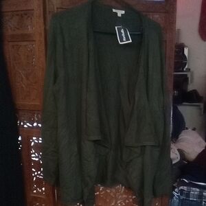 Elegant Olive Cardigan